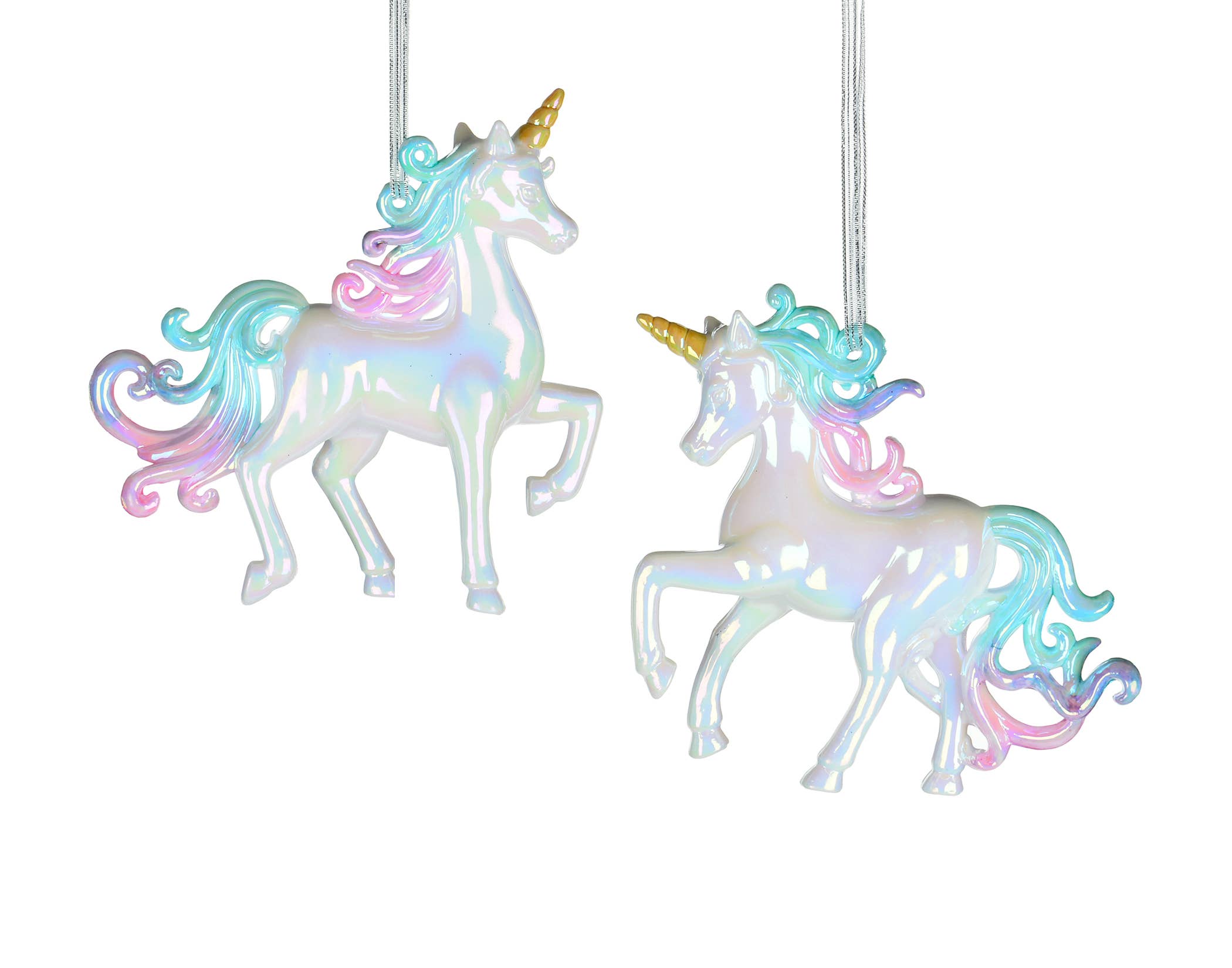 2 Asstd 4" White, Pink & Blue Unicorn Ornament and other Wholesale white unicorn for your store trending on Faire.