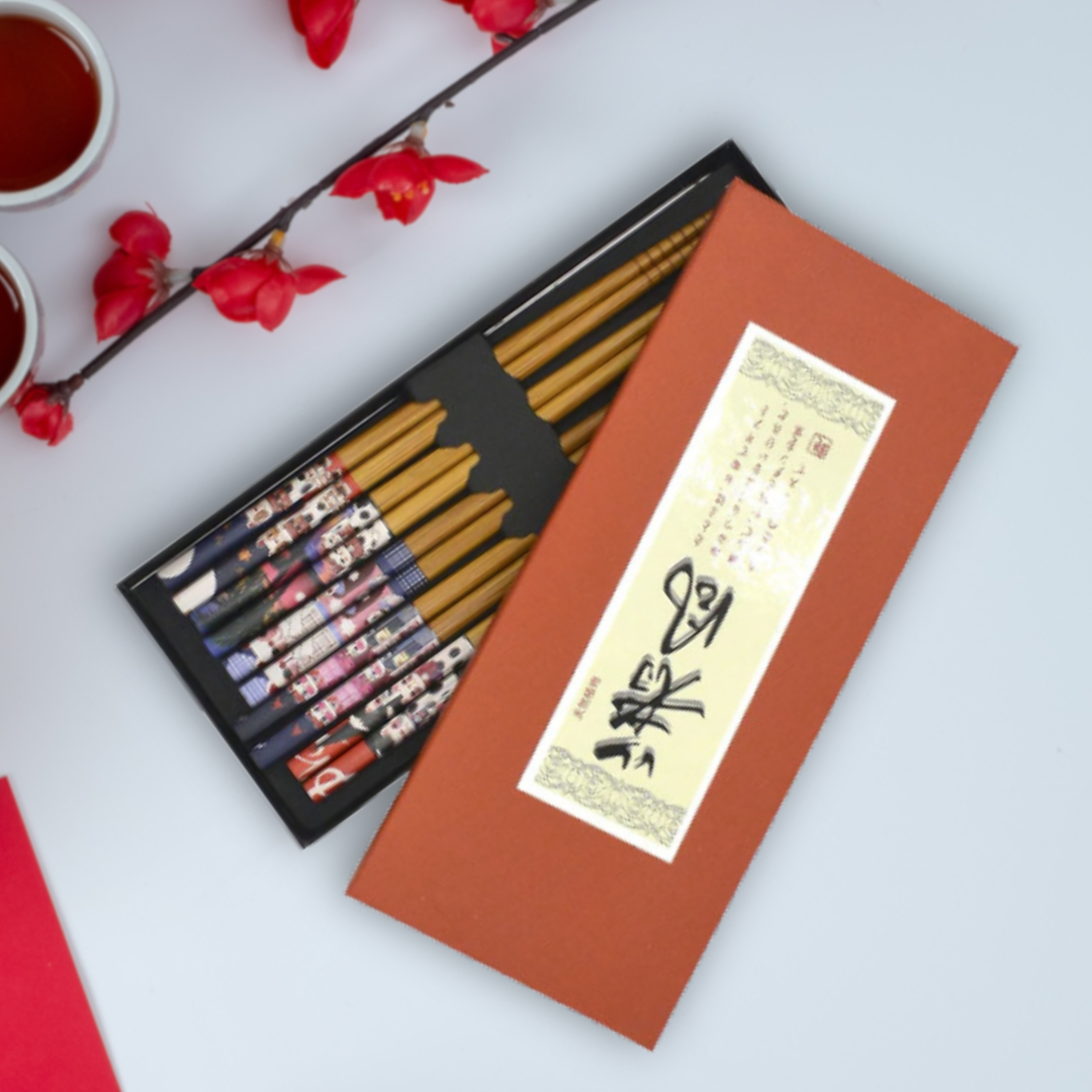 Original Source - Wholesale Chopsticks - Wood Chopsticks - Lucky Cat - Set of 51