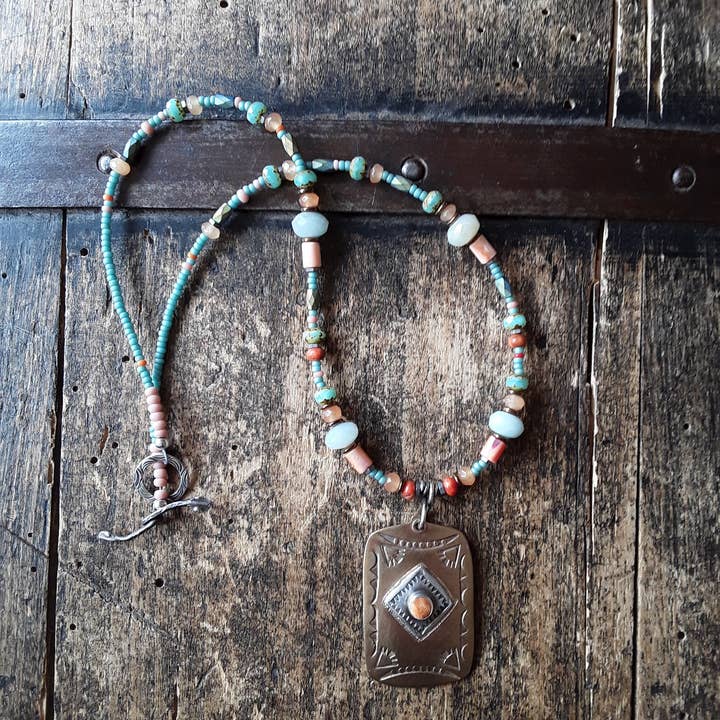 Beadwork Necklace #1 for wholesale by Hampui Hats