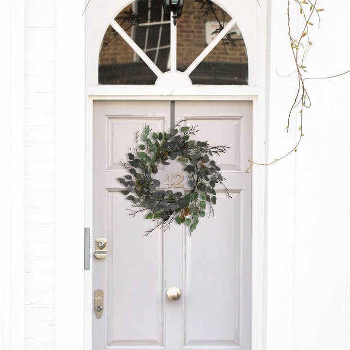 Larksilk – wholesale Wreath – 6PC 24" Eucalyptus Wreath | Handcrafted Greenery1