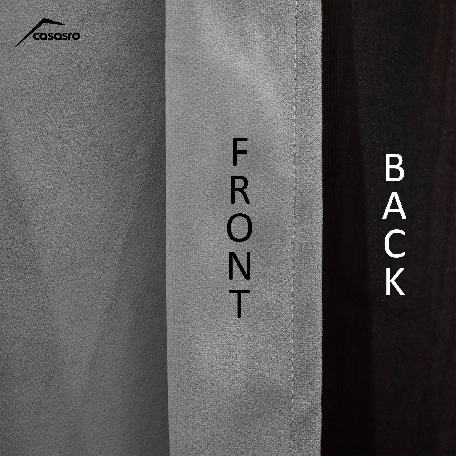 CASASRO – wholesale Curtain – CASASRO® Blackout Velvet Curtains | 7 Colour Options | 2 Panels 54” W x 95” D | Luxury Velvet Drapes | Height  Adjustable with Header Tape and Rod/Clip Attachable Top Pencil Pleat | 35