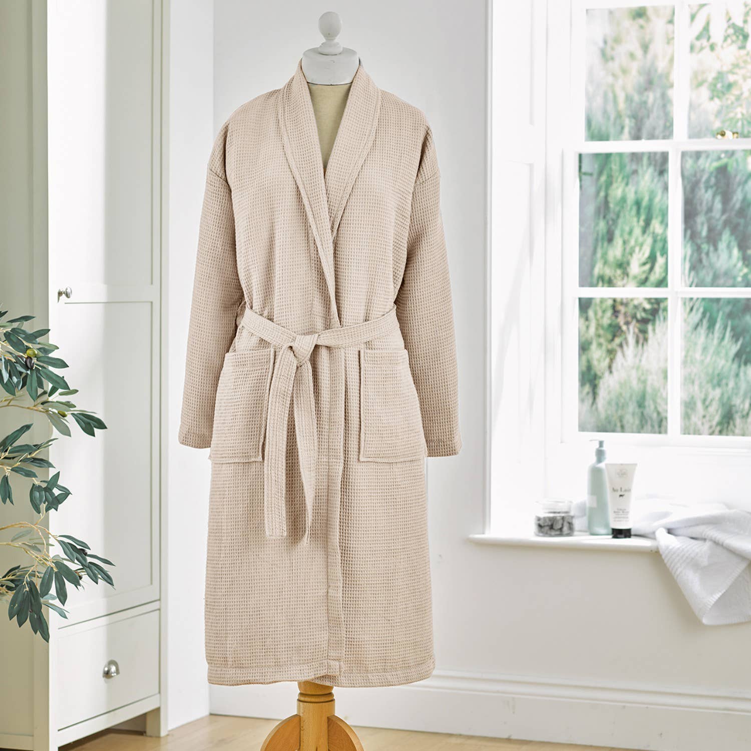 Allure Bath Fashions - Wholesale Robe - Unisex - Unisex Lightweight Waffle Bathrobe, Spa Dressing Gown Kimono9