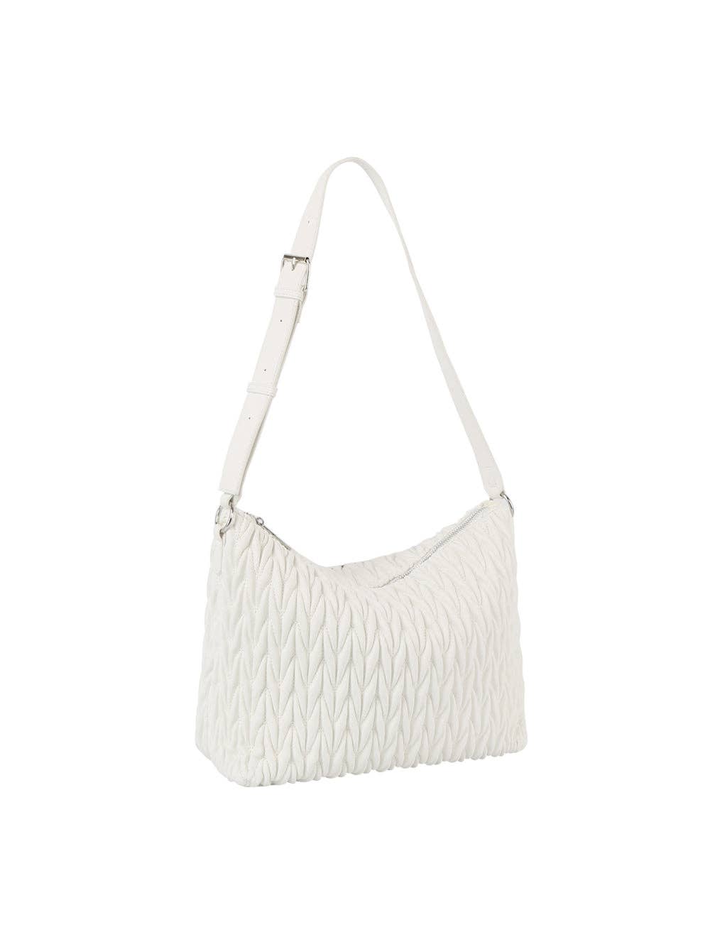 Handbag Factory Corp - Wholesale Shoulder Bag - Women's - Woven detail leather hobos shoudler bag3