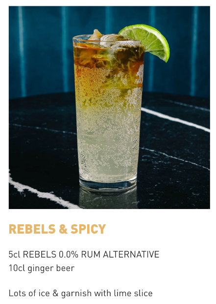 REBELS 0.0% - Vente Spiritueux/Vins/Bières sans alcool - DARK SPICE - alternative rhum sans alcool 0,0% avec canne à sucre et écorce de chêne4