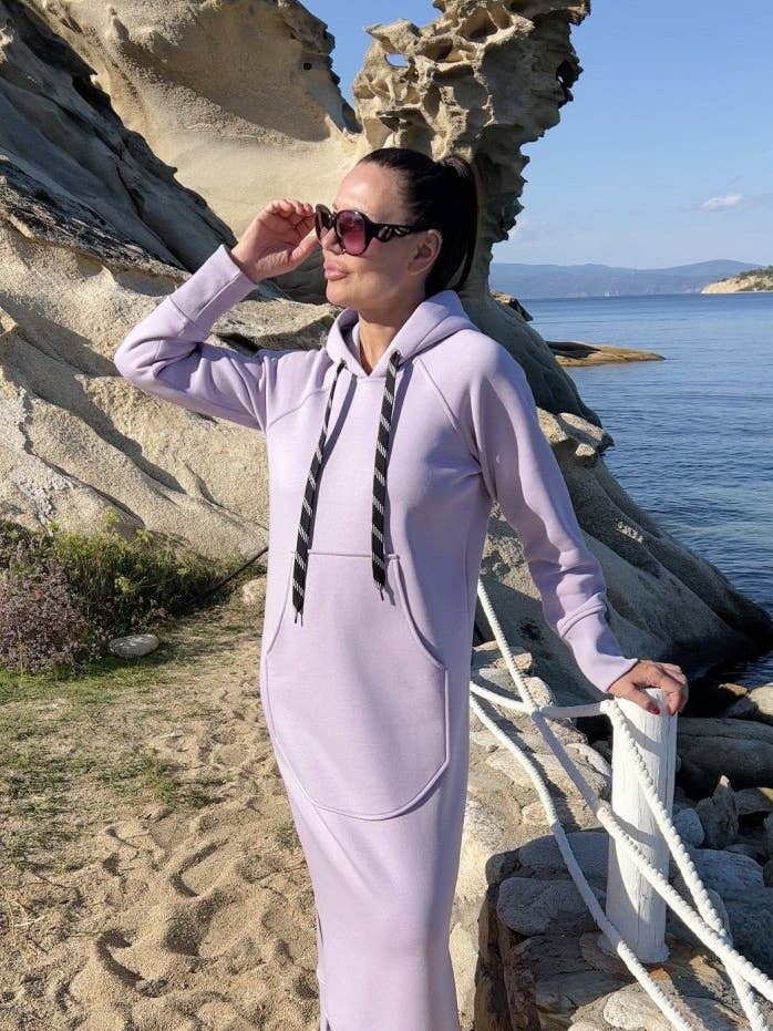 Sweatshirtkleid mit Kapuze SUZANA für den Großhandel von EUG fashion