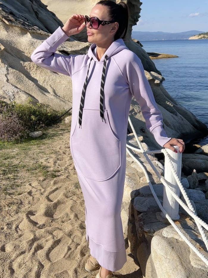 Robe sweat à capuche SUZANA pour la vente par EUG fashion