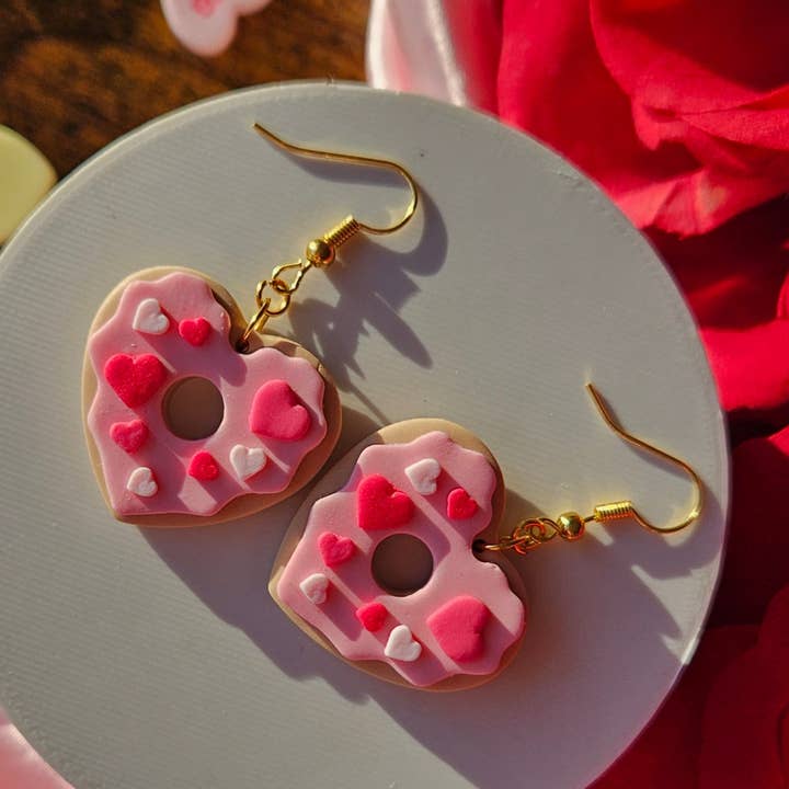 Heart sprinkles Valentines Donuts for wholesale by Pinky Creates