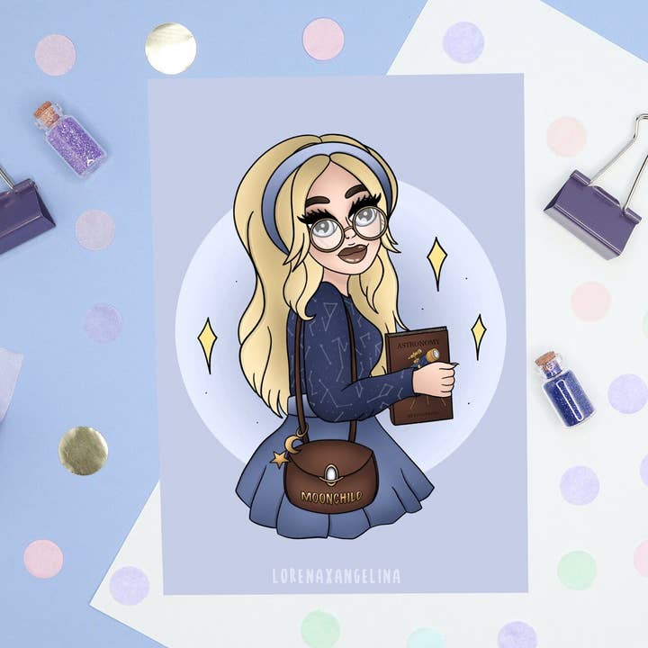 Stampa artistica per studenti della scuola di astronomia, astrologia e zodiaco per la vendita all'ingrosso da parte di LorenaxAngelina