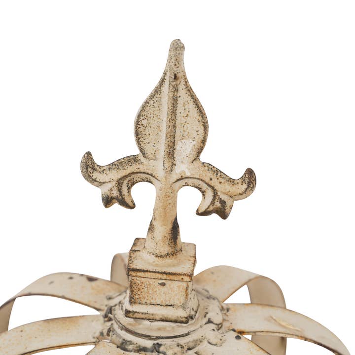 My Amigos Imports - Wholesale Decorative Tabletop Object - Strap Crown Iron Topiary-Farmhouse-Garden Decor-7x10 inches