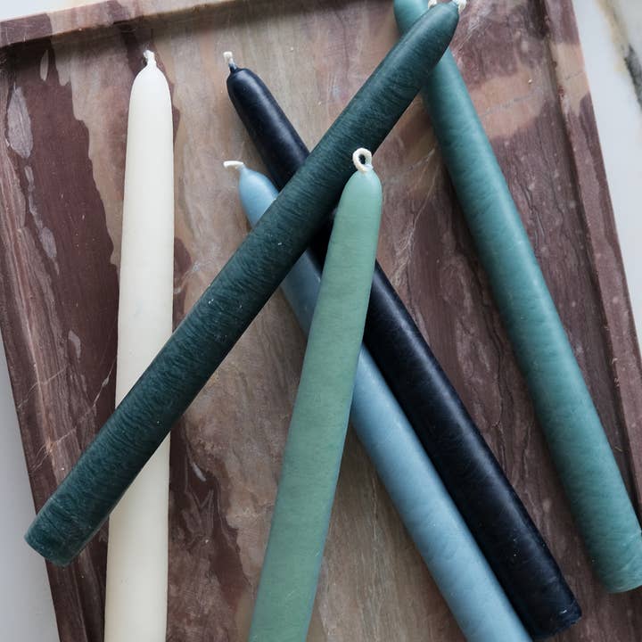 BOTANICA - Wholesale Tapered Candle/Candlestick - Taper Candle Collection, Set of 6 | WATER1
