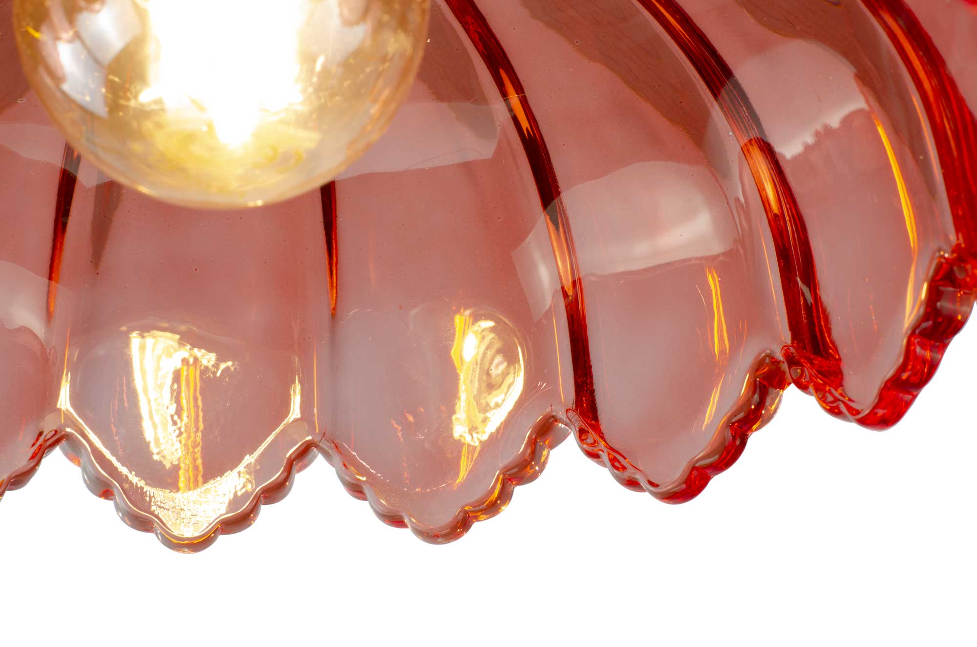 C-Création - Wholesale Chandelier/Hanging Light - Retro-style colored glass pendant Petal3