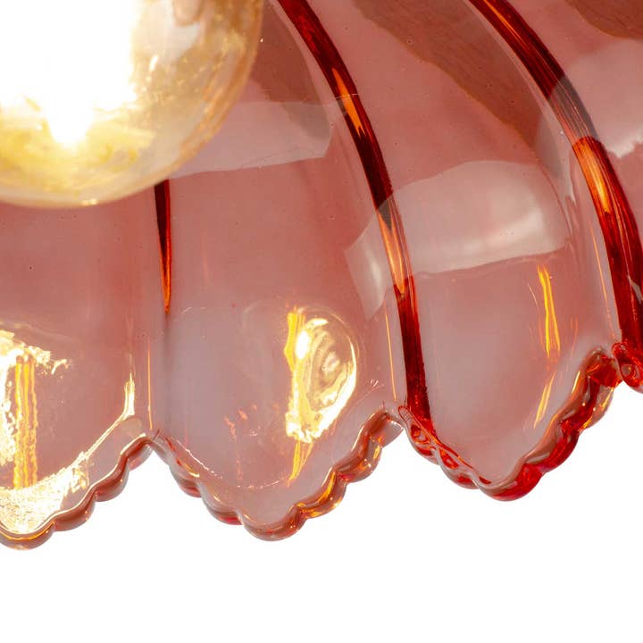 C-Création - Wholesale Chandelier/Hanging Light - Retro-style colored glass pendant Petal3