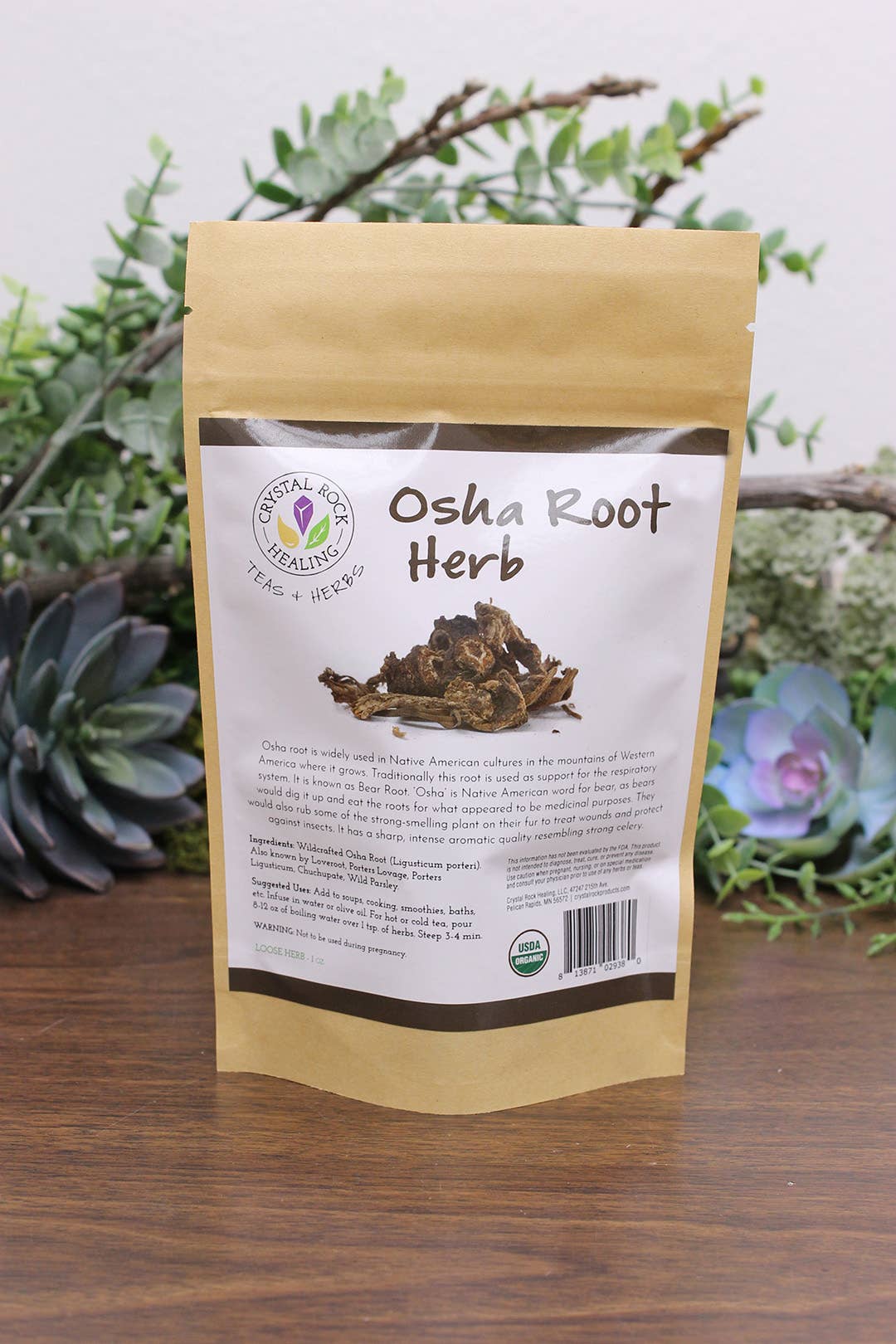 Crystal Rock Healing, LLC - Wholesale Herbs - Osha Root Loose Herb 1oz Organic