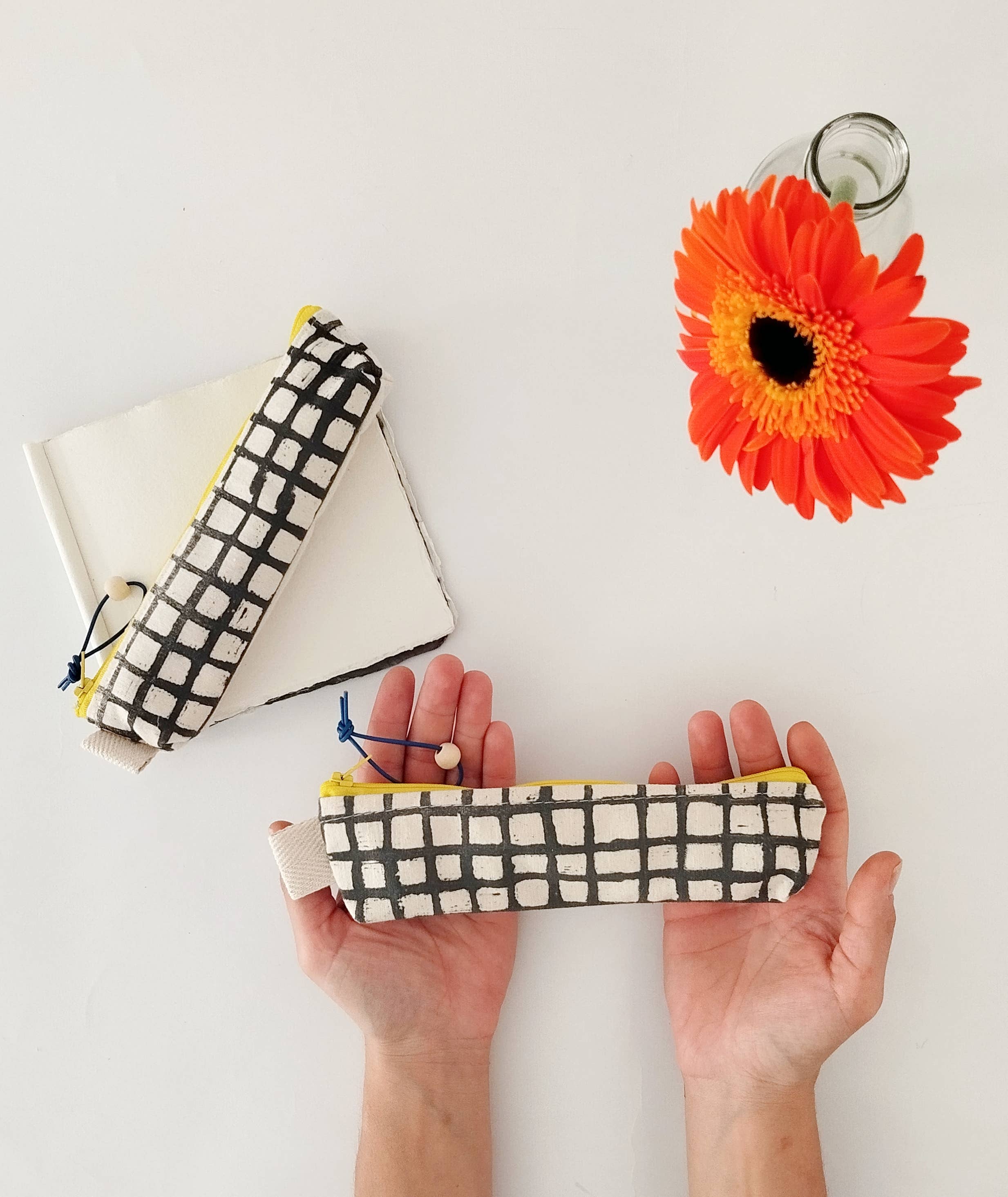 The Ink Job - Wholesale Pencil Case/Pouch - Minimal Grid Pencil Case6
