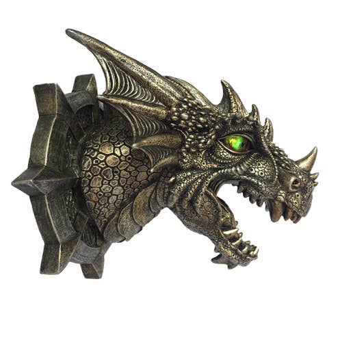 Dragon Wall Plaque with LED for wholesale by Pacific Trading
