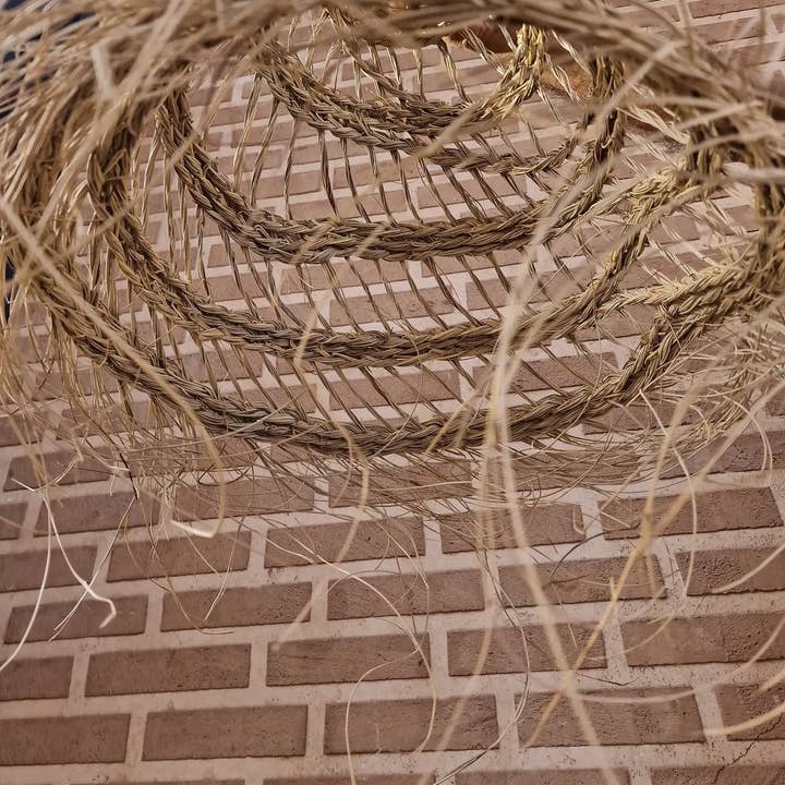 martitec – wholesale Ljuskrona/hängande ljus – Flätad taklampa i naturlig palmfiber - Upphängning