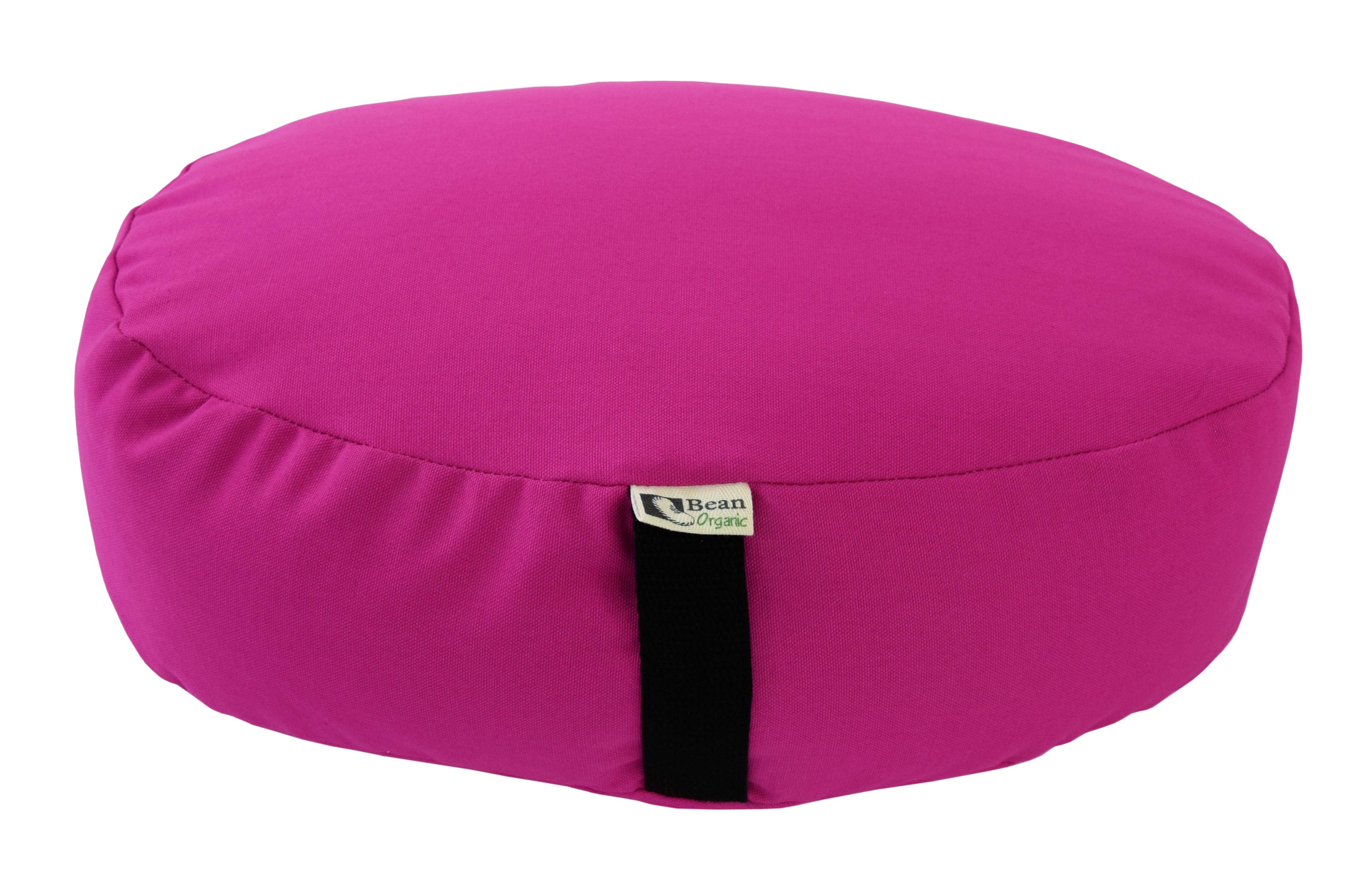 Bean Products - Wholesale Meditation Supplies - Zafu Organic Cotton Meditation Cushion Round or Oval Organic Buckwheat Hull Fill5