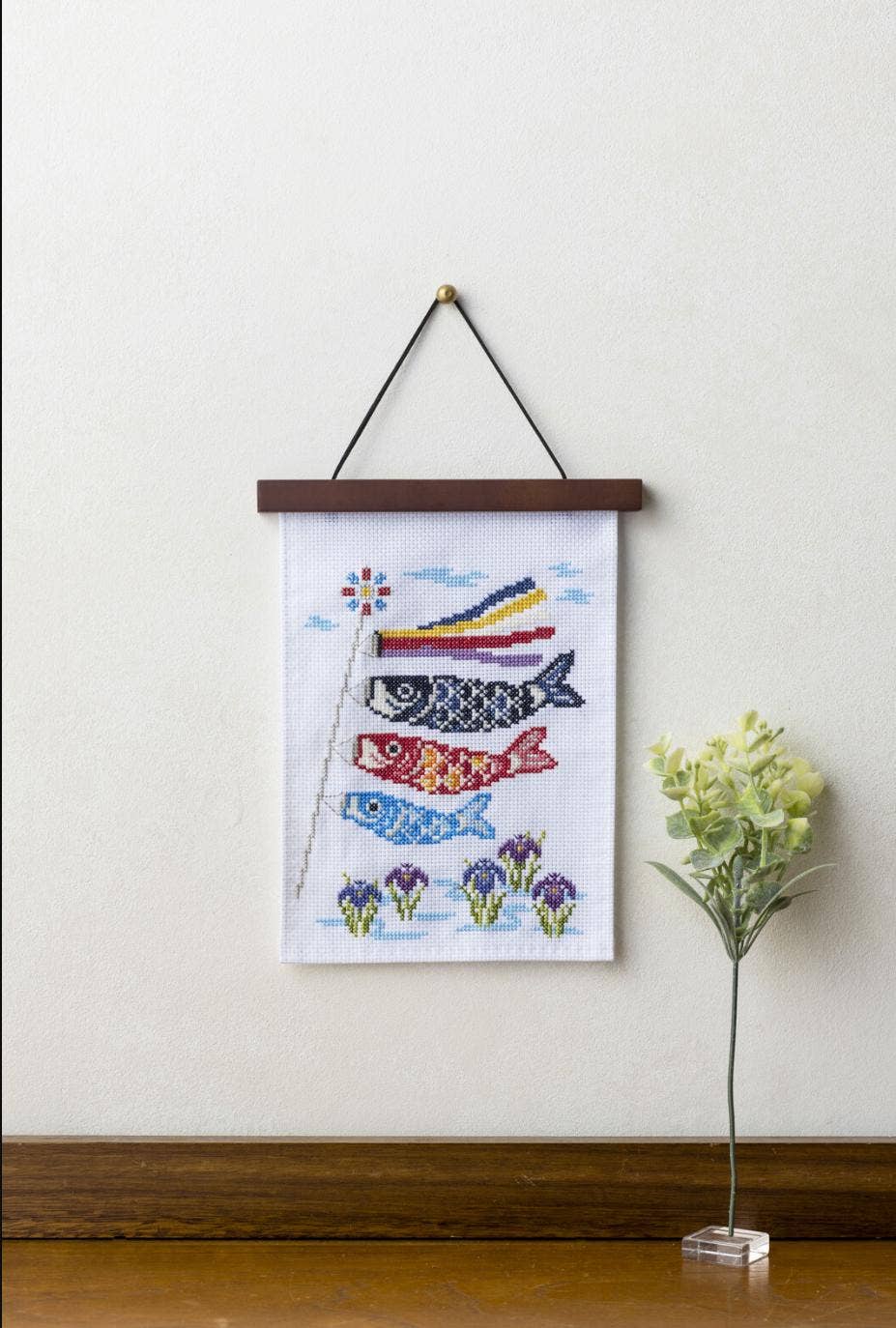 「FUNJI」In Japan - Wholesale Embroidery/Cross Stitch Supplies - Koinobori Carp Streamers Japanese Cross Stitch Kit