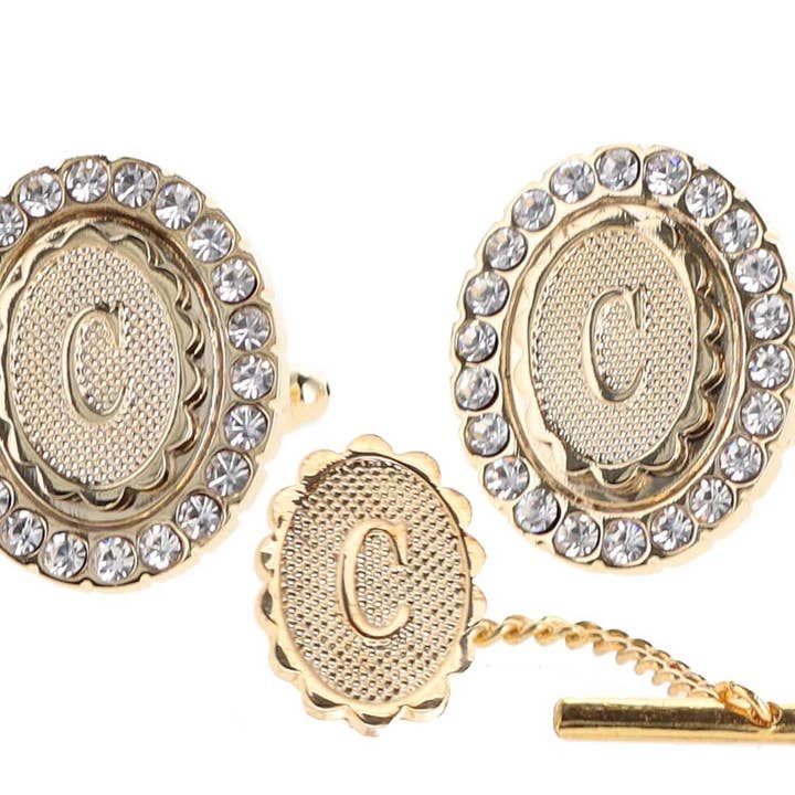 Dubal Brothers - Vendita all'ingrosso Gemelli - Gemelli e fermacravatte Vittorio Vico Bling iniziali: dalla A alla Z di Classy Cufflinks3