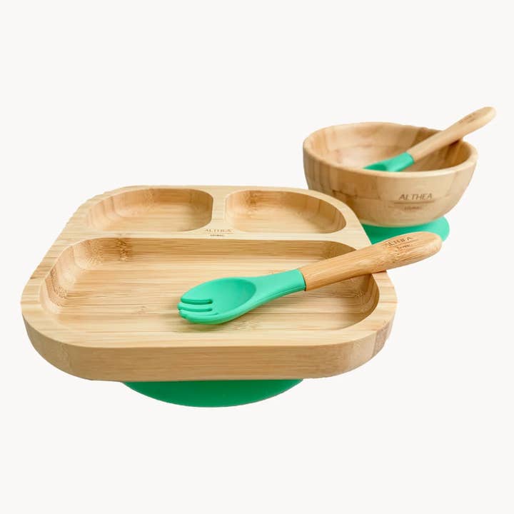 Althea Living – wholesale Servisset – Barn och baby – Naturlig bambuservis - 4 delar