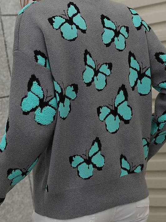 Flarix - Wholesale Knit Sweater - Women's - butterfly knit sweater11
