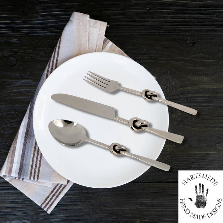 Hartsmede – wholesale Assorted cutlery set – Knotted Steel Cutlery Set