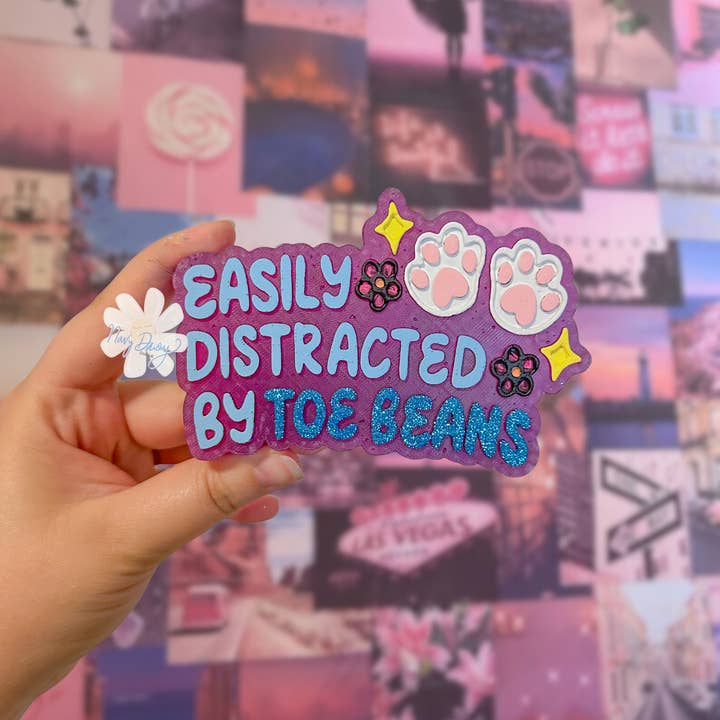 Easily Distracted by Toe Beans Car Freshie for wholesale by Navy Daisy Boutique