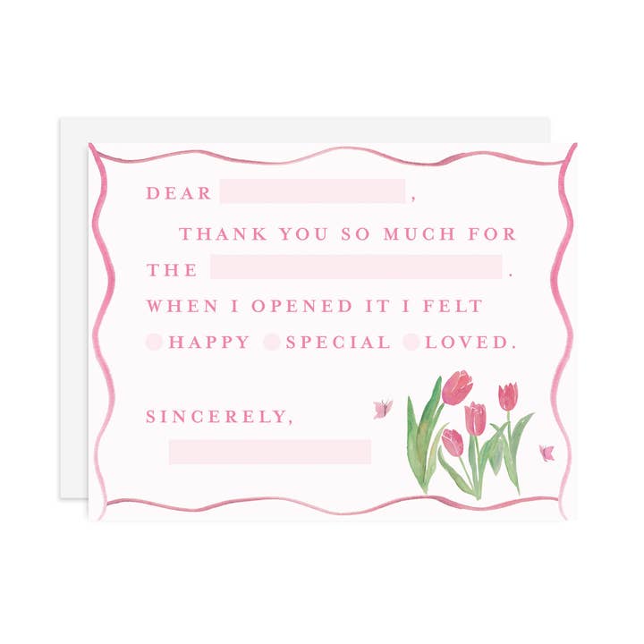 Tiny Tulip Notecards for wholesale by MALWEST design