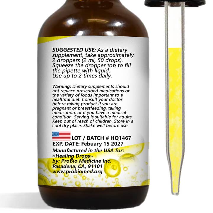 Healing Drops - Wholesale Oral Supplement/Vitamin - Liquid Quercetin Drops Natural Immune Support Healing Drops2