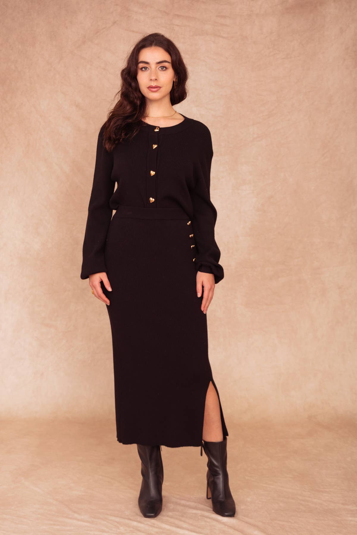 Black MAZARINE Cardigan for wholesale on Faire5