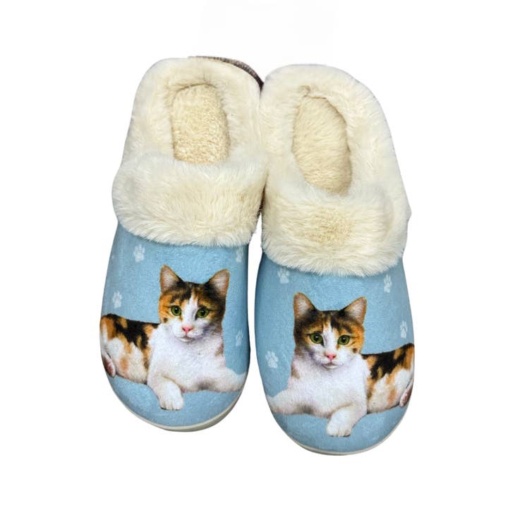 E&S Pets - Wholesale Slippers - Unisex - Calico Cat Snuggs Slipper - Comfy - Pet lovers