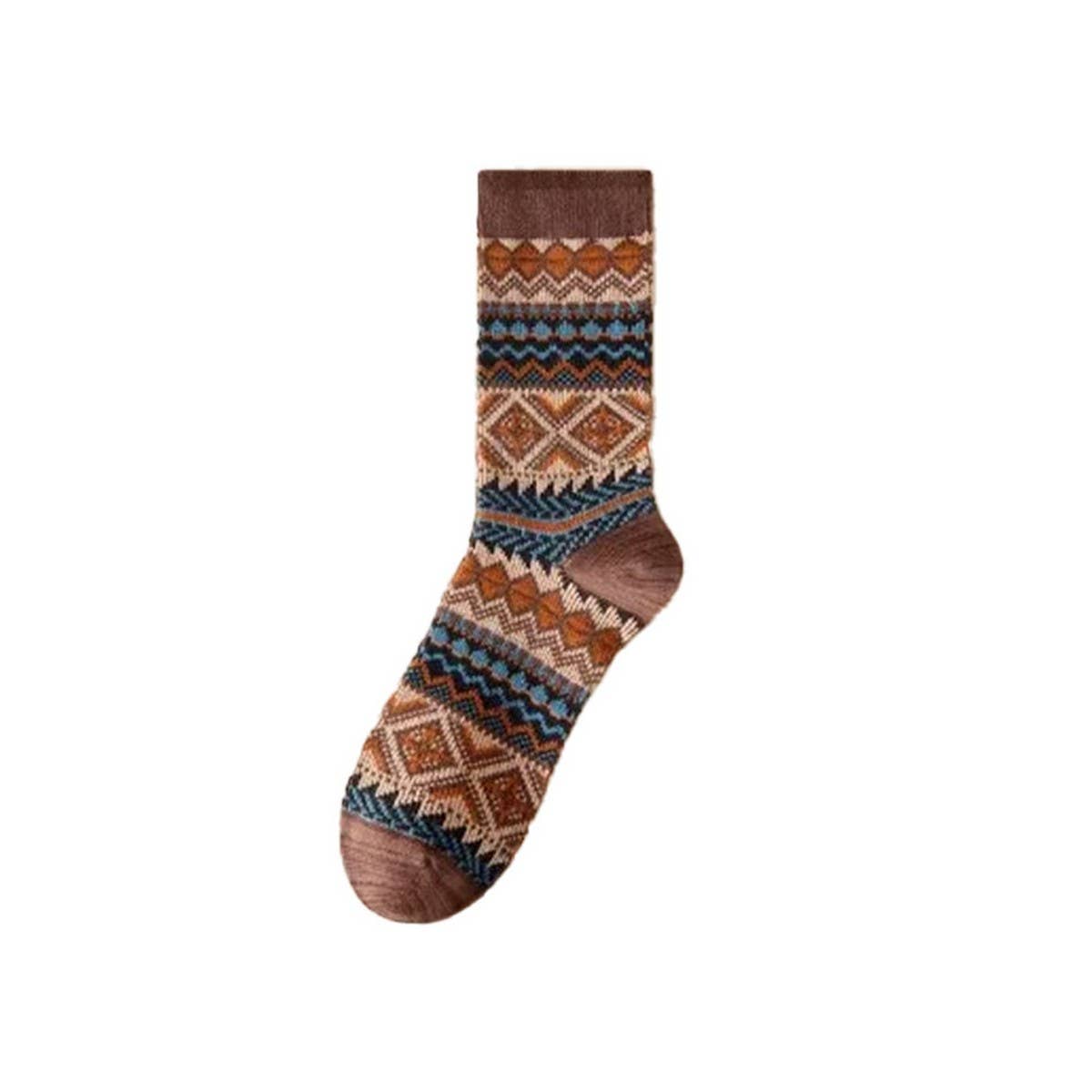 NINEXIS - Vente Chaussettes – unisexe - CWMS03047_CHAUSSETTES HOMME VINTAGE ETHNIQUES EN COTON3