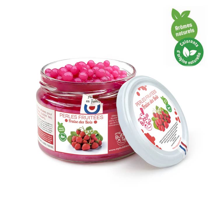 My Bubble Tea - Wholesale Iced Tea - Wild Strawberry Fruity Pearls 240g - Made in France1