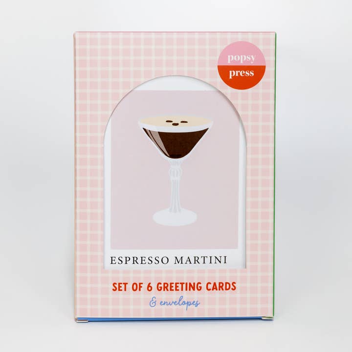 Cocktailopskrift lykønskningskortboks sæt - cocktailkortsæt for engroshandel hos Popsy Press