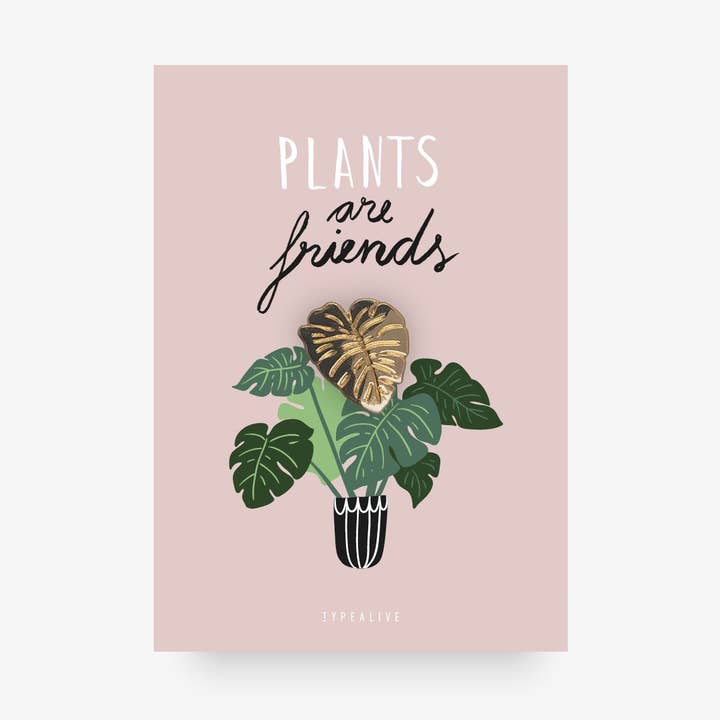 typealive - Wholesale Lapel Pin/Button - Pin/Plants Are Friends0