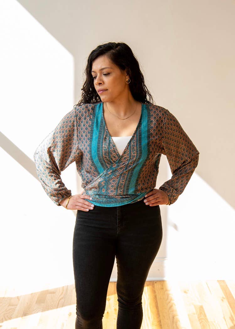 Baizaar - Wholesale Blouse - Women's - Sari Tie Blouse2