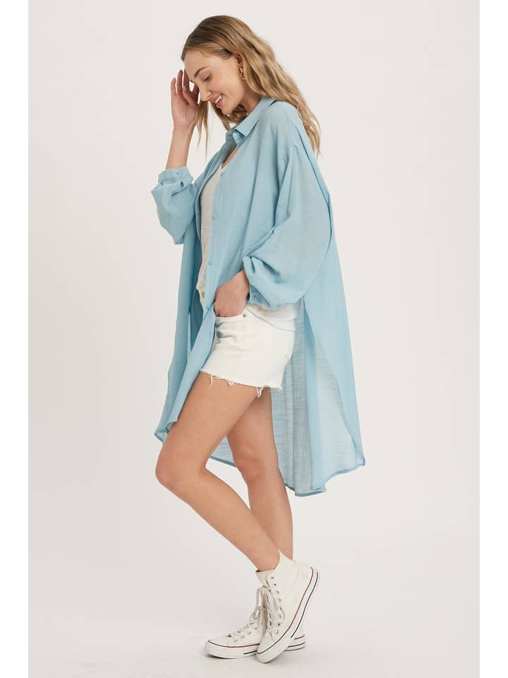 Bluivy – Camisa com botões no colarinho – Mulher por atacado – CAMISA DE PALANGRE VENTILADA COM BOTÕES7