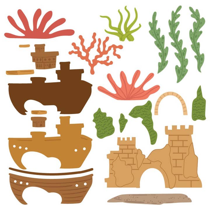 Couches Ravissantes : Accessoire pour Aquarium - Honey Cuts - Matrices Autonomes pour la vente par Honey Bee Stamps