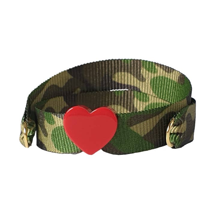 ROOD HART GROENE CAMOUFLAGEBAND voor wholesale door Smartever Srl
