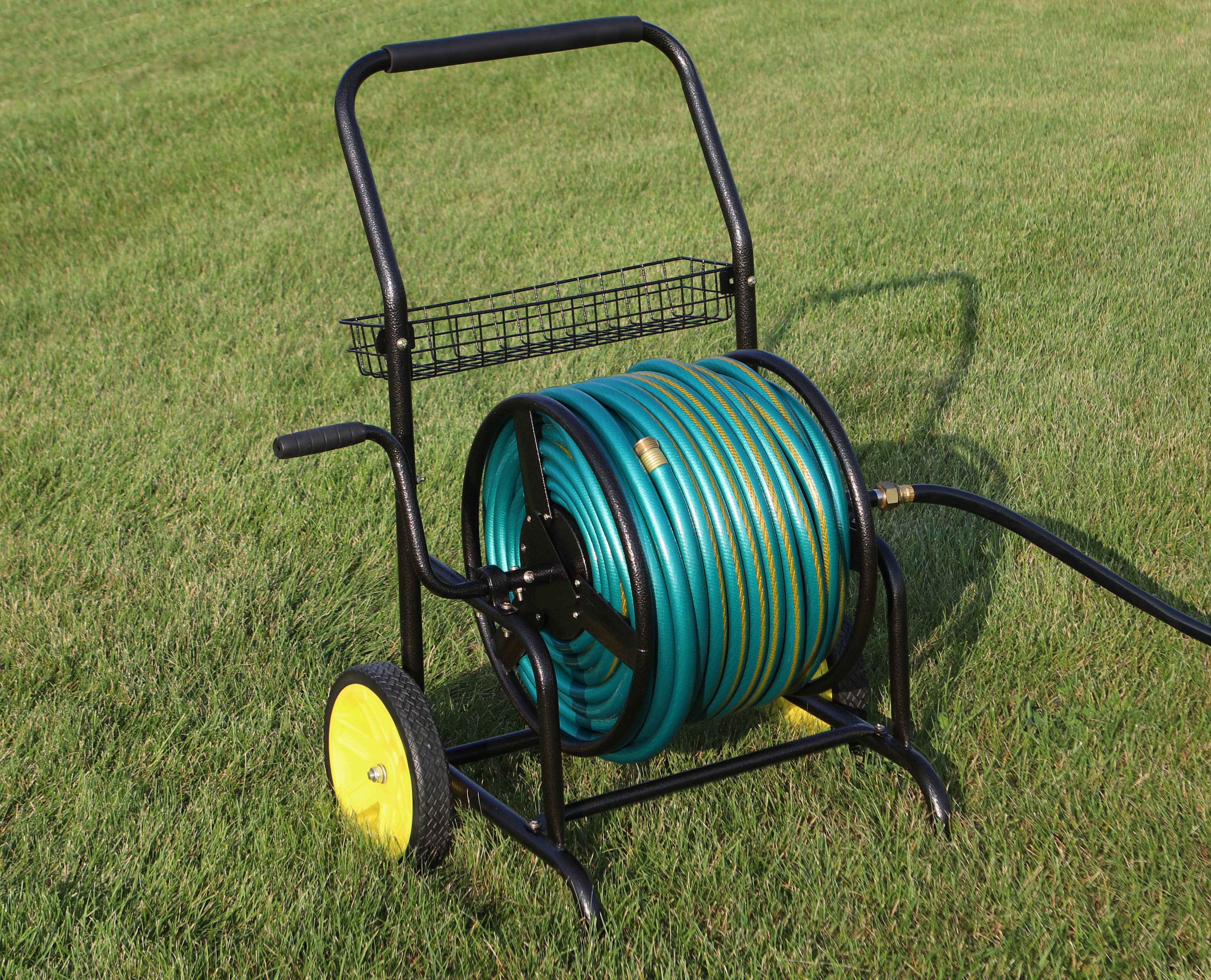 InSideOut - Wholesale Garden Tool - 2-Wheel Heavy Duty Hose Cart - 200ft Capacity7