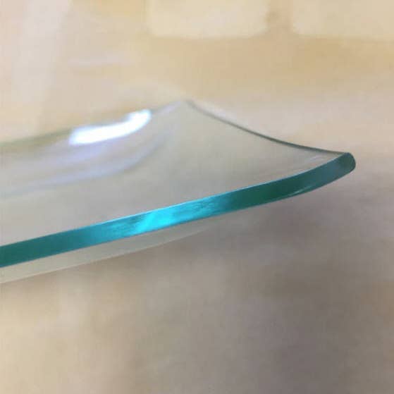 Monahan Papers - Wholesale Decorative Plate/Dish/Bowl - Clear "BENT" Glass Rectangle Plate