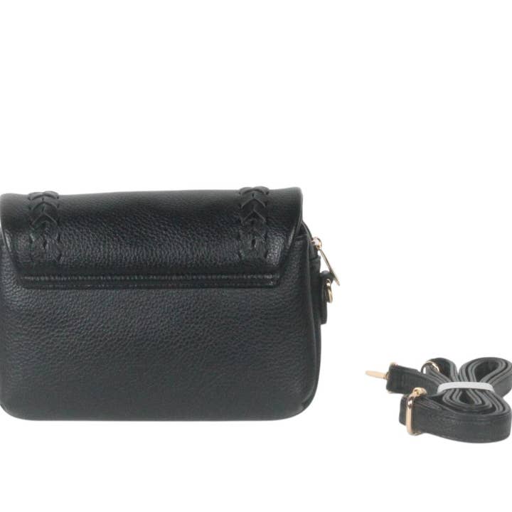 MIA LAROUGE - Wholesale Shoulder Bag - Women's - CROSSBODY BAG WITH FLAP. SIDE FRINGES.2