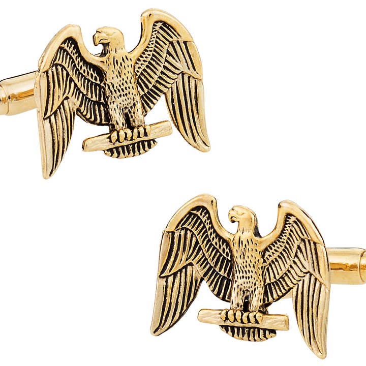 Cuff-Daddy – wholesale Cufflinks – Gold American Eagle Cufflinks