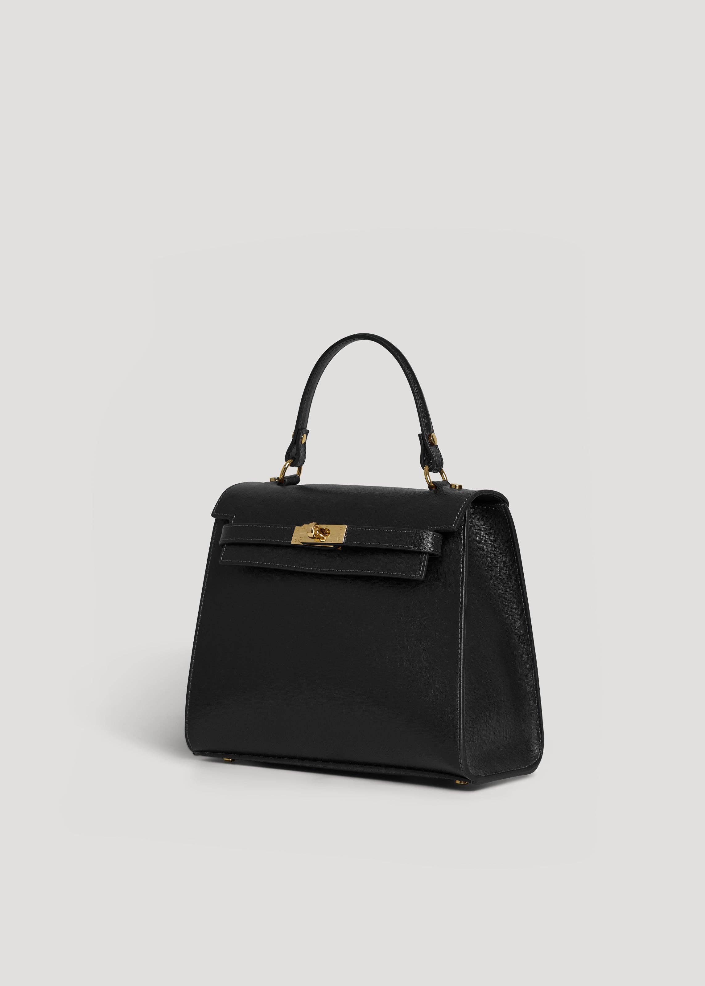 Prestige Milano - Wholesale Tote Bag - Women's - Zaira Bag in Black Saffiano Leather1