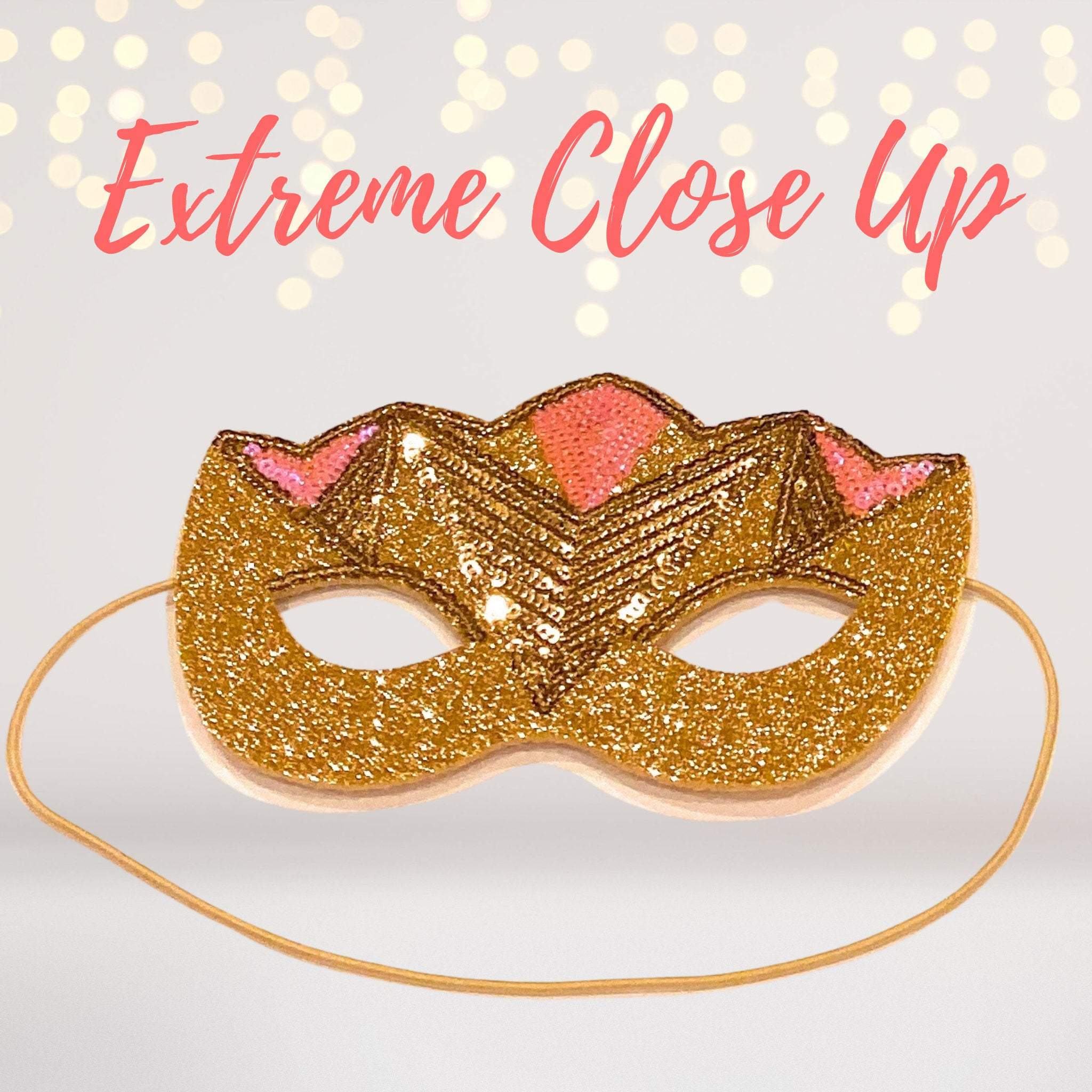 Chicky Chicky Bling Bling - Venta al por mayor Disfraz - Niños - Máscara dorada para niños, máscara de pájaro dorado, animal dorado4