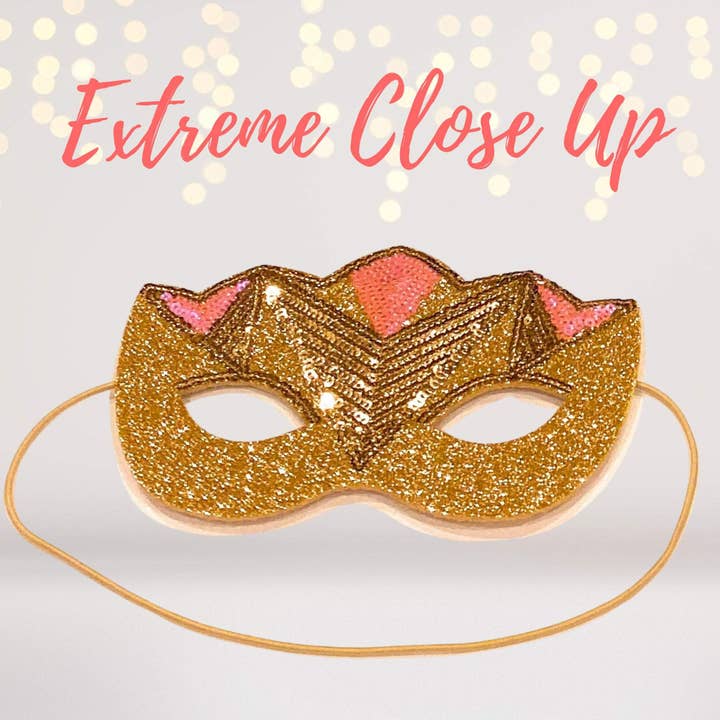 Chicky Chicky Bling Bling - Venta al por mayor Disfraz - Niños - Máscara dorada para niños, máscara de pájaro dorado, animal dorado4