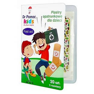 Box of 20 Multicolored Children's Bandages for wholesale by LS GROUP
