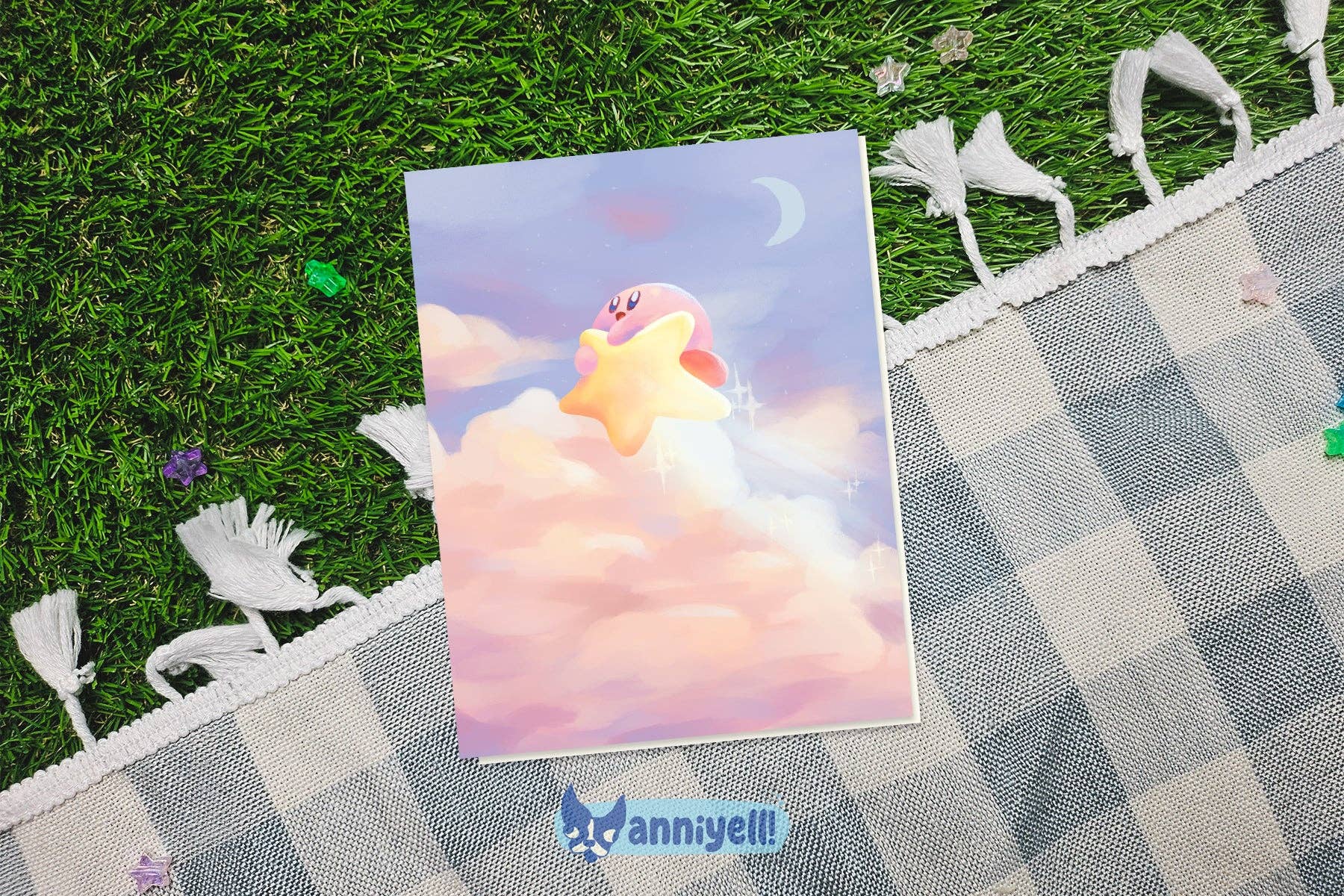 anniyell - Wholesale Everyday Greeting Card - flyin kirby Greeting Card0