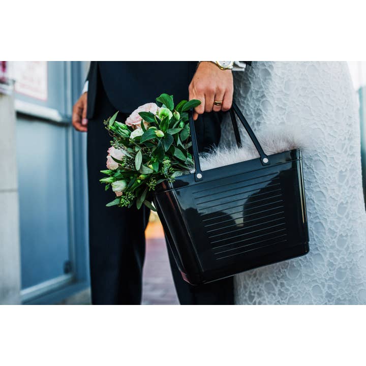 Cose Nuove - Wholesale Grocery/Shopping Bag - Hinza Bag, Traditional Plastic - Black3