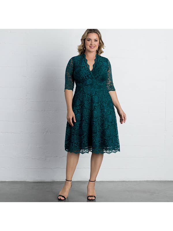 Kiyonna - Vente Robe – femme - Robe cocktail Mademoiselle en dentelle - Taille plus21